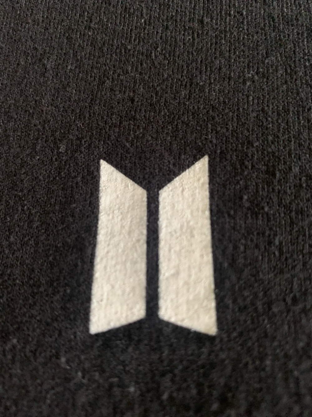 BTS Fake Love Hooded Sweatshirt with White Floral Sleeve Accents - Picture 10 of 12